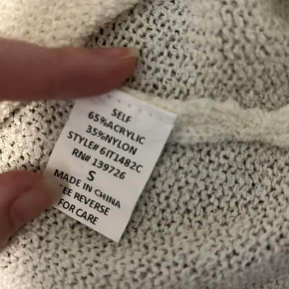 Impeccable Pig | Tie Off-the-Shoulder LS Knit Sweater Top - Picture 5 of 6